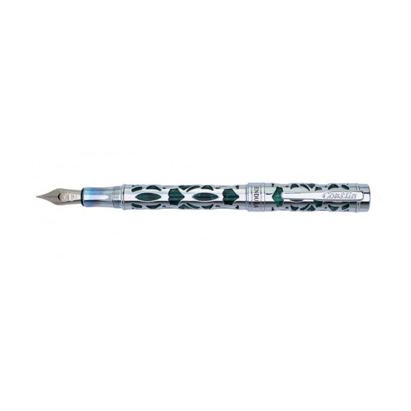 PIÓRO WIECZNE CONKLIN ENDURA DECO CREST, FOREST GREEN