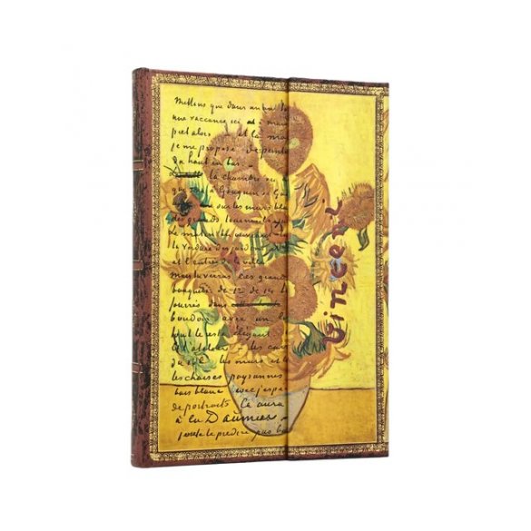 NOTES PAPERBLANKS MANUSCRIPTS VAN Gogh SUNFOWERS MIDI W LINIE