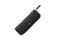 CZARNE ETUI CROSS PODWÓJNE NA SUWAK NATURALNA SKÓRA SAFFIANO