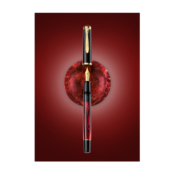 PIÓRO WIECZNE PELIKAN M200 MARBLED RED