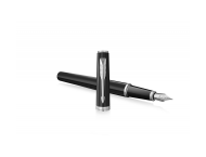 Pióro wieczne Parker Meridian Glossy Black CT, czarne błyszczące, srebrne wykończenia