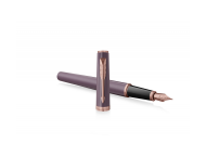 Pióro wieczne Parker Meridian Purple PGT, fioletowe, wykończenia w kolorze różowego złota