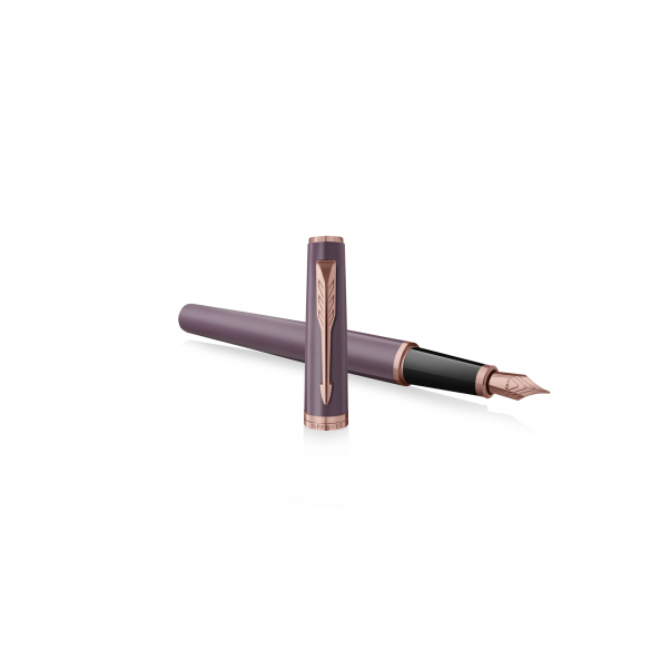 Pióro wieczne Parker Meridian Purple PGT, fioletowe, wykończenia w kolorze różowego złota