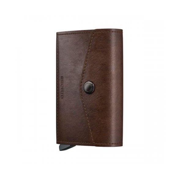 PORTFEL SECRID RFID ENVELOPED VINTAGE CHOCOLATE