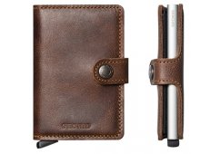 PORTFEL SECRID RFID MINIWALLET VINTAGE BROWN