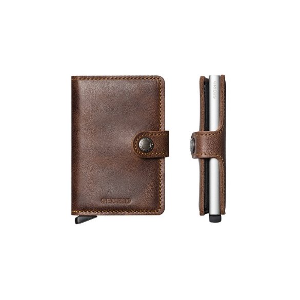PORTFEL SECRID RFID MINIWALLET VINTAGE BROWN
