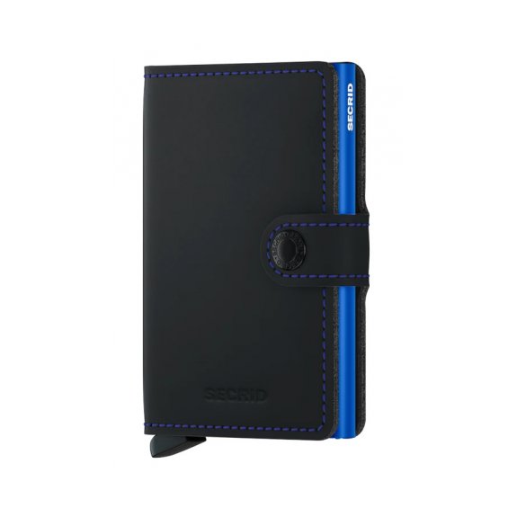 PORTFEL SECRID RFID MINIWALLET MATTE BLACK & BLUE