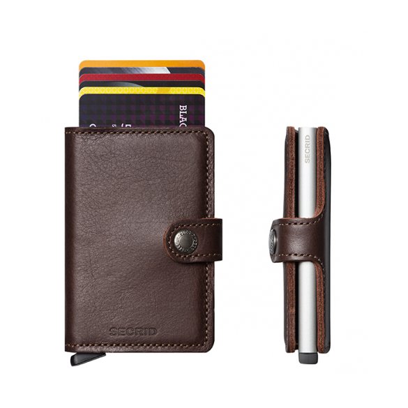 PORTFEL SECRID RFID MINIWALLET ORIGINAL DARK BROWN 