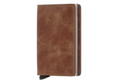 PORTFEL SECRID RFID SLIMWALLET VINTAGE COGNAC