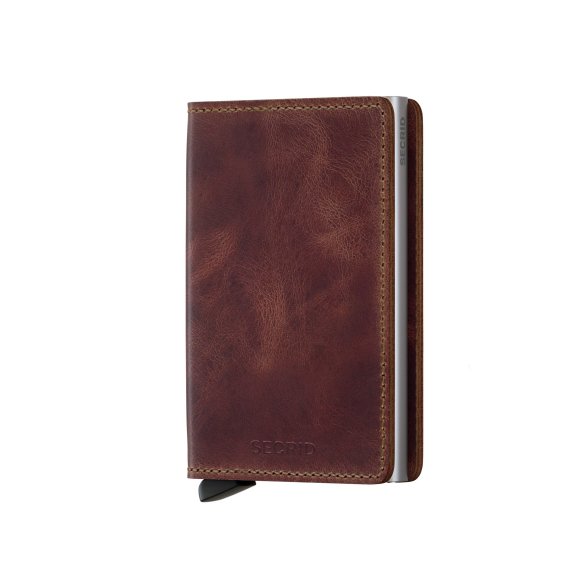 PORTFEL SECRID RFID SLIMWALLET VINTAGE BROWN