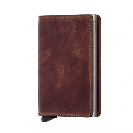 PORTFEL SECRID RFID SLIMWALLET VINTAGE BROWN