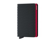 PORTFEL SECRID RFID SLIMWALLET CUBIC BLACK-RED
