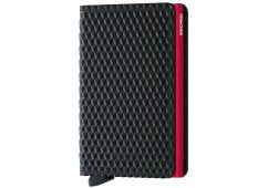 PORTFEL SECRID RFID SLIMWALLET CUBIC BLACK-RED