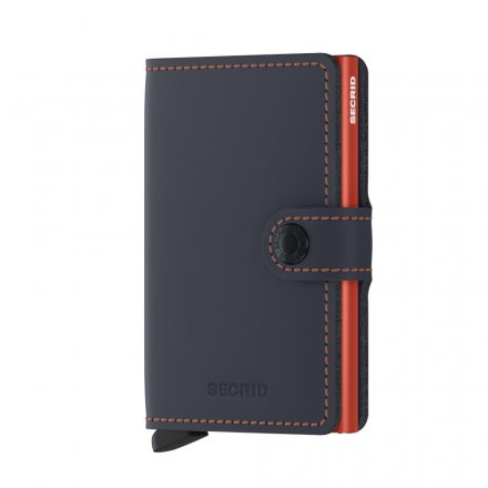 PORTFEL SECRID RFID MINIWALLET MATTE NIGHTBLUE & ORANGE