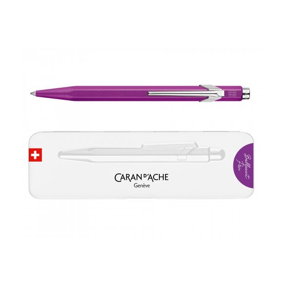 DŁUGOPIS CARAN D'ACHE 849 COLORMAT-X FIOLETOWY W PUDEŁKU