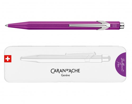 DŁUGOPIS CARAN D'ACHE 849 COLORMAT-X FIOLETOWY W PUDEŁKU
