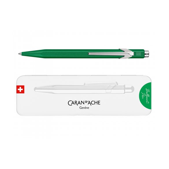 DŁUGOPIS CARAN D'ACHE 849 COLORMAT-X ZIELONY W PUDEŁKU