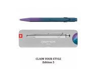 DŁUGOPIS CARAN D'ACHE 849 CLAIM YOUR STYLE 5 PURPLE OCEAN EDYCJA LIMITOWANA 