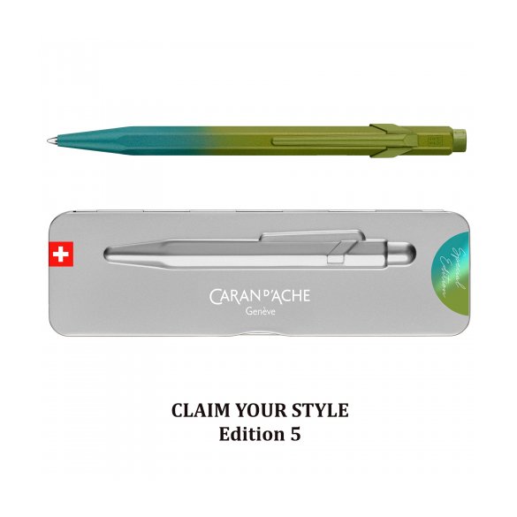 DŁUGOPIS CARAN D'ACHE 849 CLAIM YOUR STYLE 5 ARCTIC GREEN EDYCJA LIMITOWANA 
