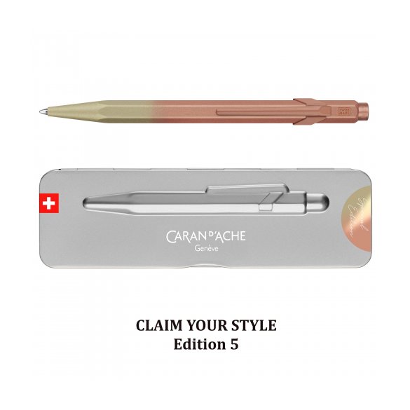 DŁUGOPIS CARAN D'ACHE 849 CLAIM YOUR STYLE 5 SUNSTONE PINK EDYCJA LIMITOWANA 