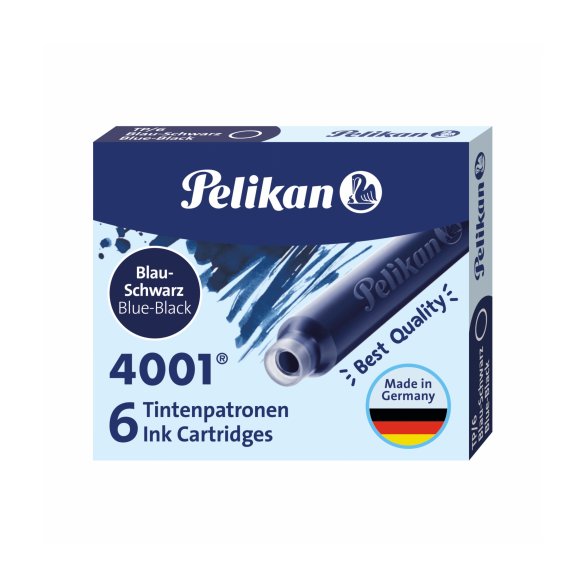 NABOJE PELIKAN NIEBIESKIO-CZARNE KRÓTKIE