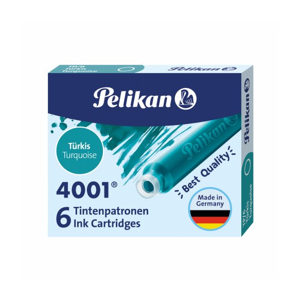 NABOJE PELIKAN TURKUSOWE KRÓTKIE