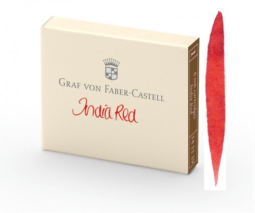 NABOJE GRAF VON FABER-CASTELL INDIA RED