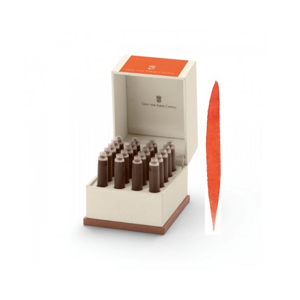 NABOJE GRAF VON FABER CASTELL POMARAŃCZOWE 20 SZT