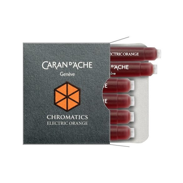 NABOJE CARAN D'ACHE CHROMATICS ELECTRIC ORANGE
