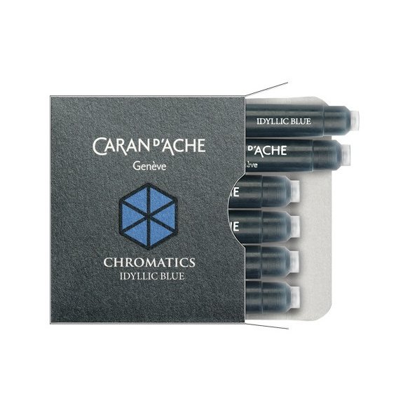NABOJE CARAN D'ACHE CHROMATICS IDYLLIC BLUE