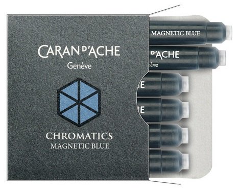 NABOJE CARAN D'ACHE CHROMATICS MAGNETIC BLUE