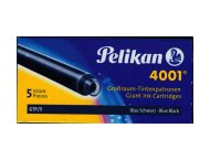 NABOJE PELIKAN DŁUGIE NIEBIESKIO-CZARNE