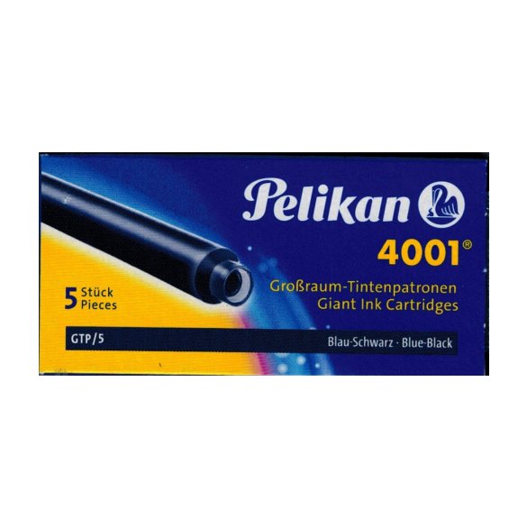 NABOJE PELIKAN DŁUGIE NIEBIESKIO-CZARNE