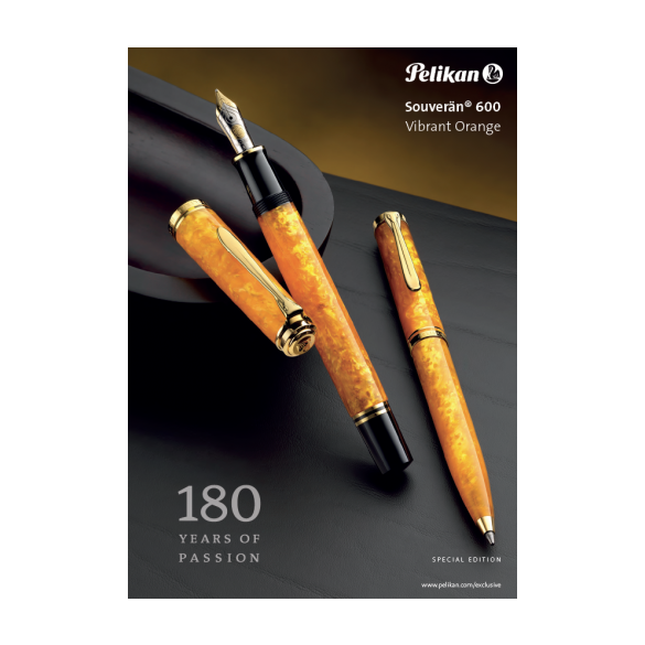 PIÓRO WIECZNE PELIKAN SOUVERÄN 600 VIBRANT ORANGE EF