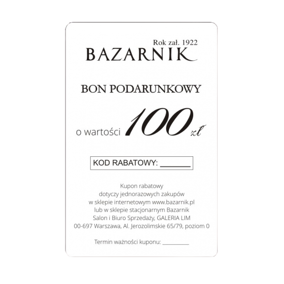 Karta Upominkowa 100 zł