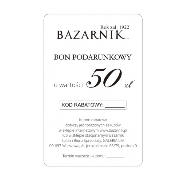 Karta Upominkowa 50 zł