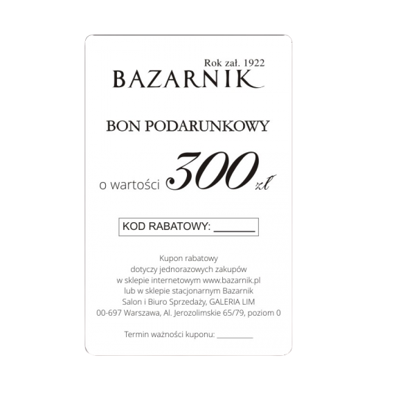 Karta Upominkowa 300 zł